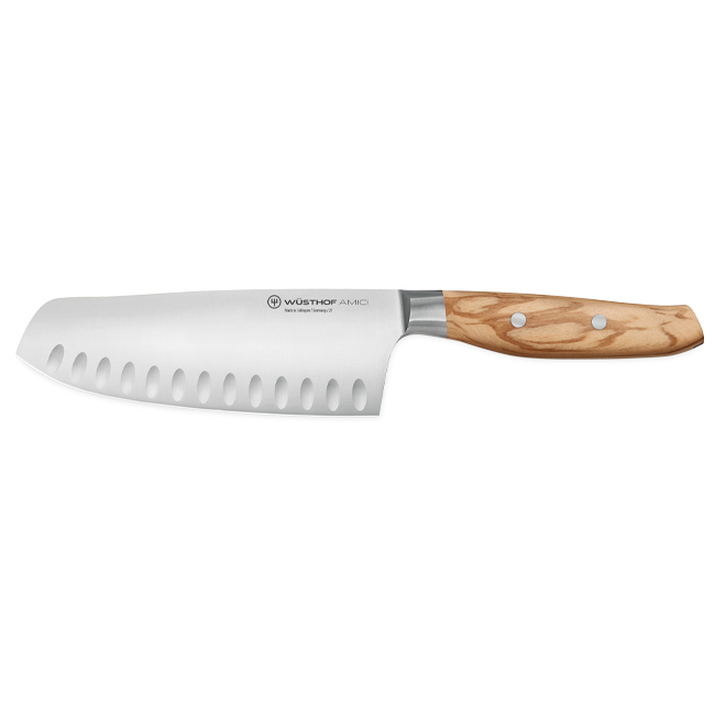 Wüsthof Amici 7-Inch Hollow Edge Santoku Knife