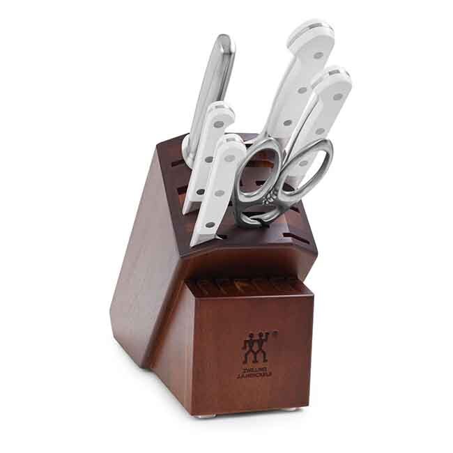 Zwilling PRO Le Blanc 7-PC Acacia Knife Block Set