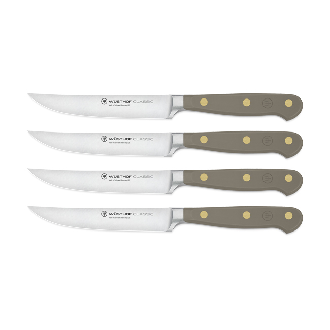 Wüsthof Classic 4-Piece Steak Knife Set | Velvet Oyster