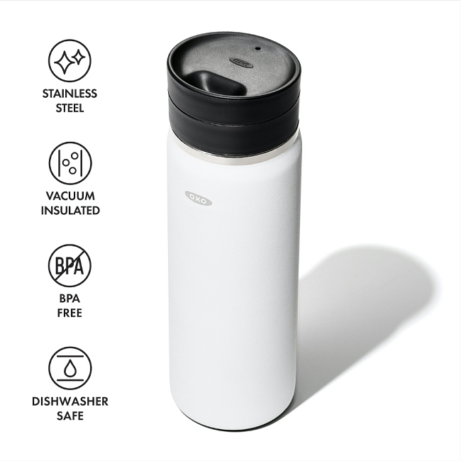 OXO Good Grips 16 oz. Thermal Mug with SimplyClean™ Lid | White