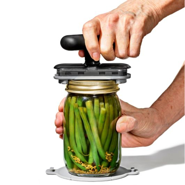 OXO Good Grips Twisting Jar Opener w/ Basepad in use