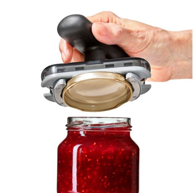 OXO Good Grips Twisting Jar Opener w/ Basepad in use