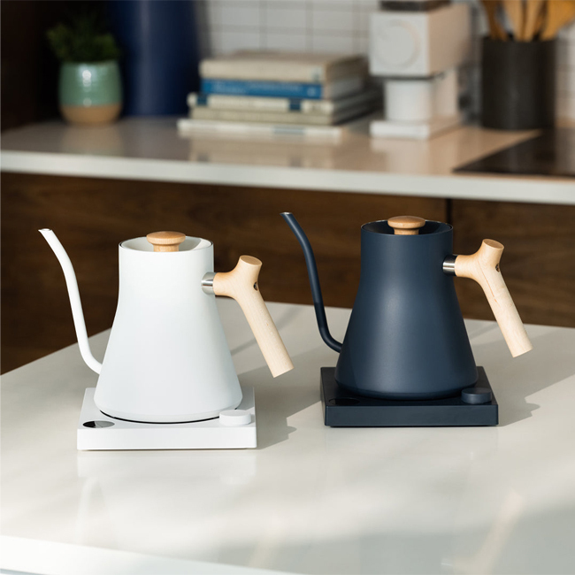 Fellow Stagg EKG Electric Kettle | Black/Maple & White/Maple