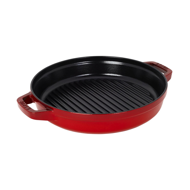 Staub 4-Pc Cast Iron Stackable Set | Cherry - 10