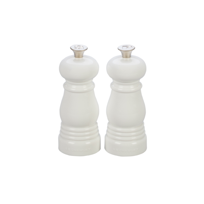 Le Creuset Petite Salt and Pepper Mill Set | White