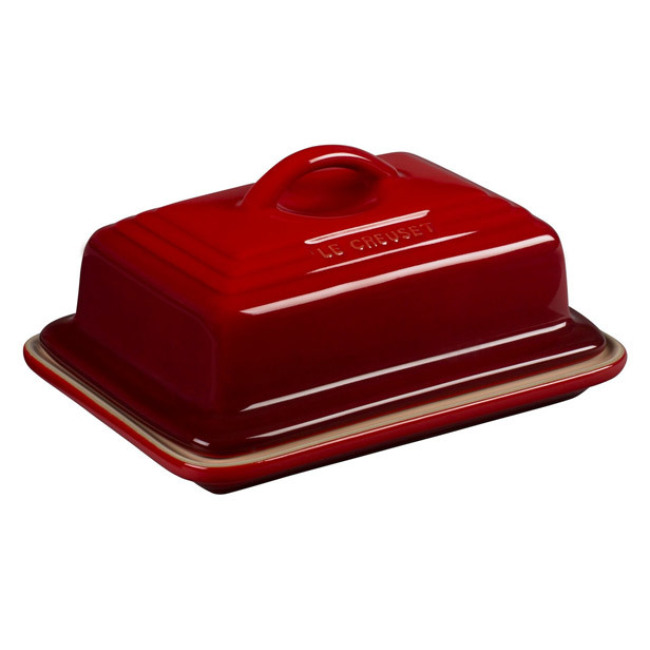 Le Creuset European Butter Dish | Cerise Red