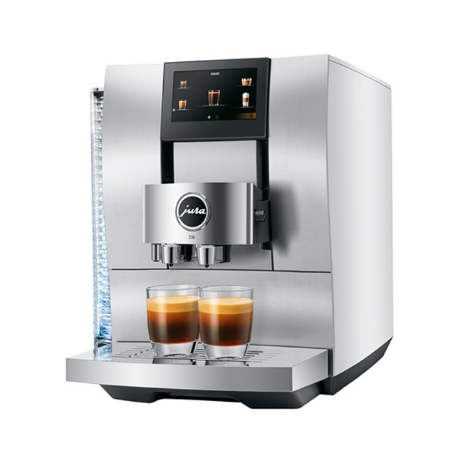 Jura Z10 Automatic Coffee Center | Aluminum White - Quarter view