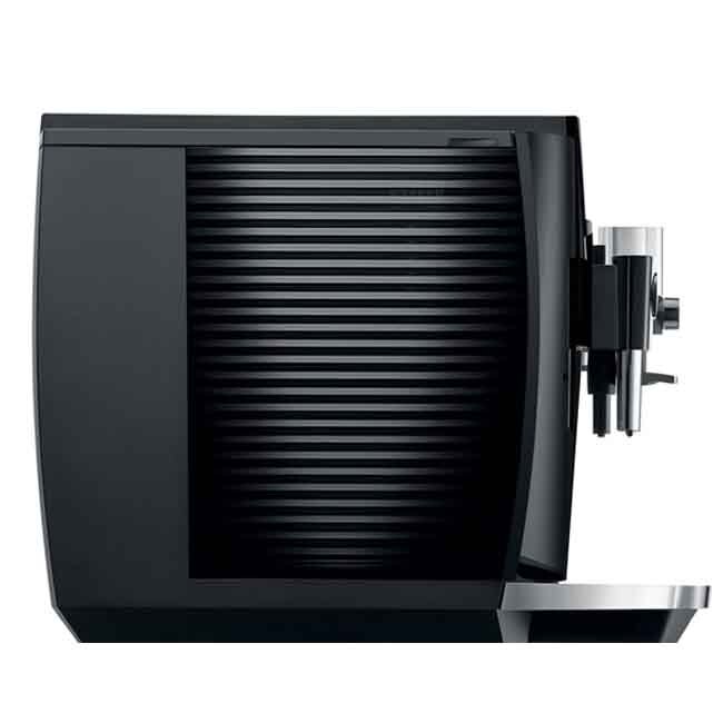 Jura E8 Automatic Coffee Center - Piano Black - Left side