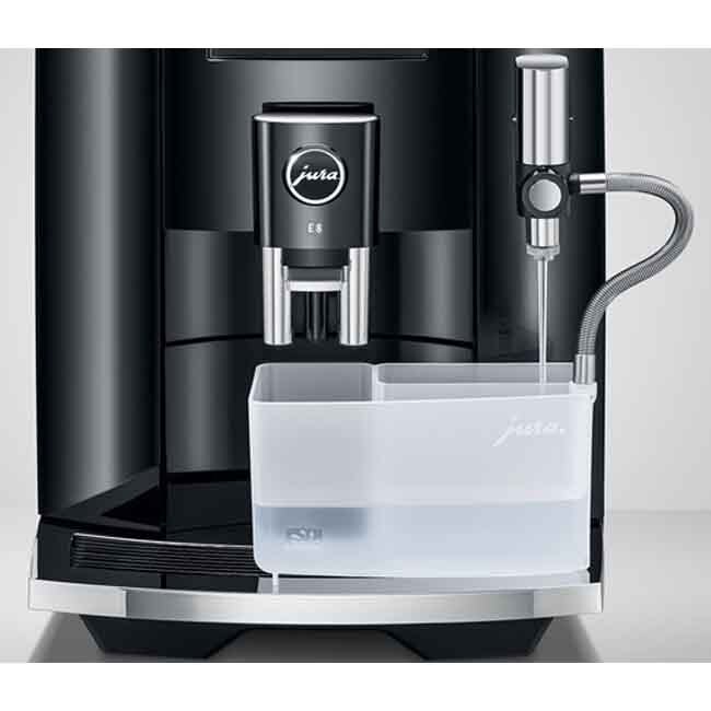 Jura E8 Automatic Coffee Center - Piano Black - Flushing system