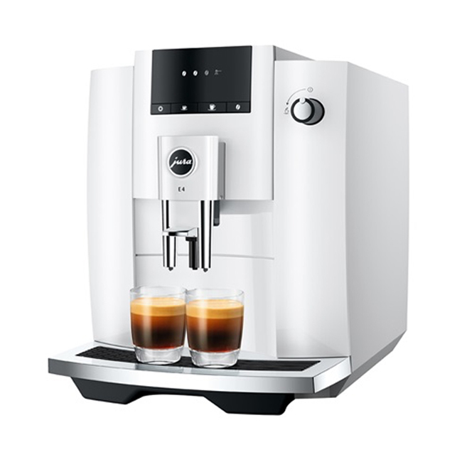 Jura E4 Automatic Coffee Center - Piano Black | Right Side