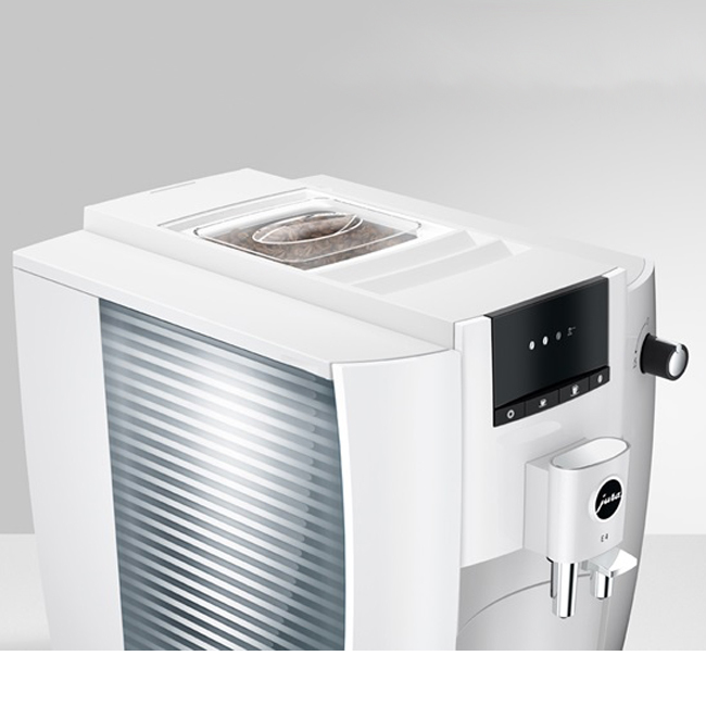 Jura E4 Automatic Coffee Center - Piano White | Top