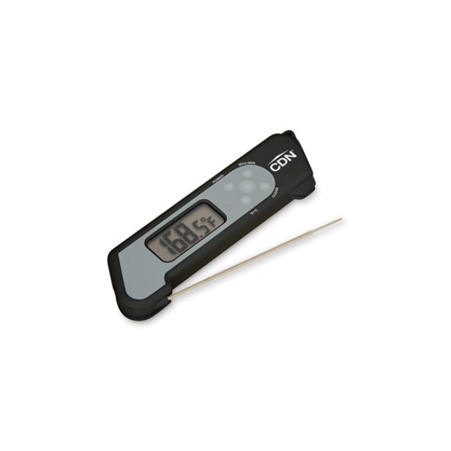 CDN Folding Thermocouple Thermometer - Black