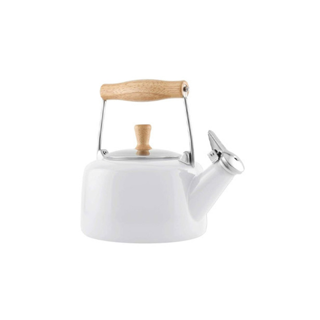 Chantal Enamel-on-Steel Sven Teakettle in White 2