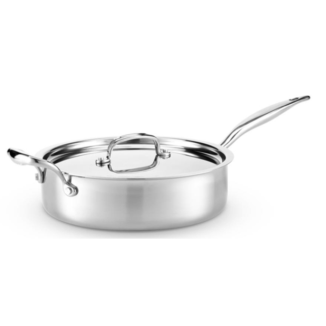 Heritage Steel 4 Qt Sauté Pan with Lid