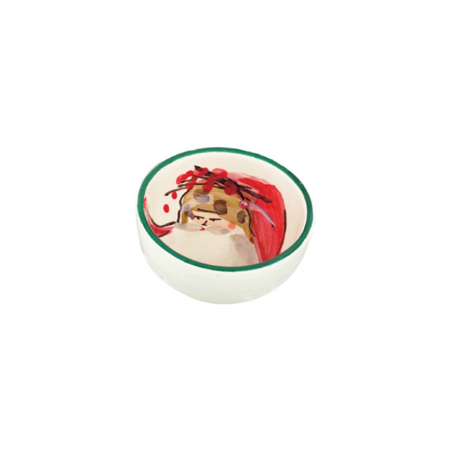 Vietri Old St. Nick Condiment Bowl - Animal Hat