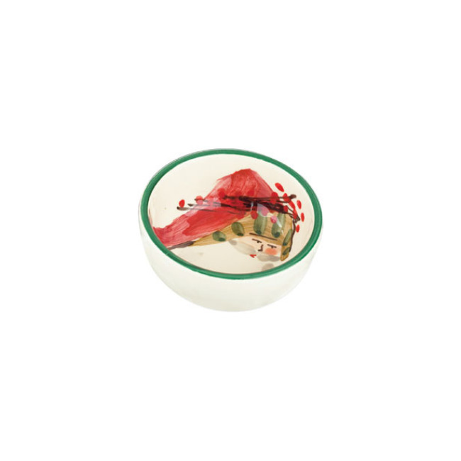 Vietri Old St. Nick Condiment Bowl - Striped Hat