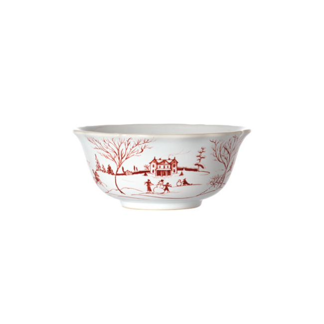 Juliska Country Estate Winter Frolic Ruby Cereal/Ice Cream Bowl