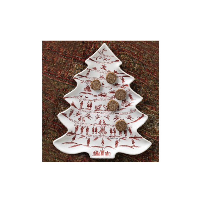 Juliska Country Estate Winter Frolic Ruby Tree Platter 