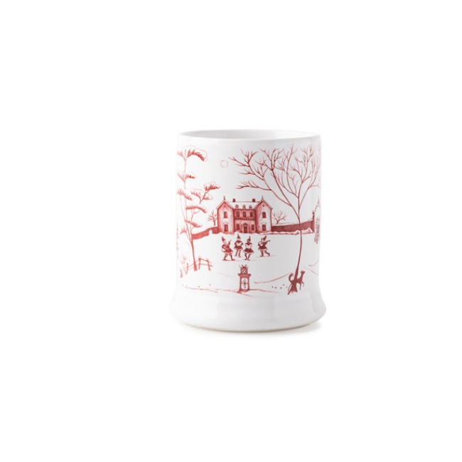 Juliska Country Estate Winter Frolic ‘Mr. & Mrs. Claus’ Ruby Mug 1