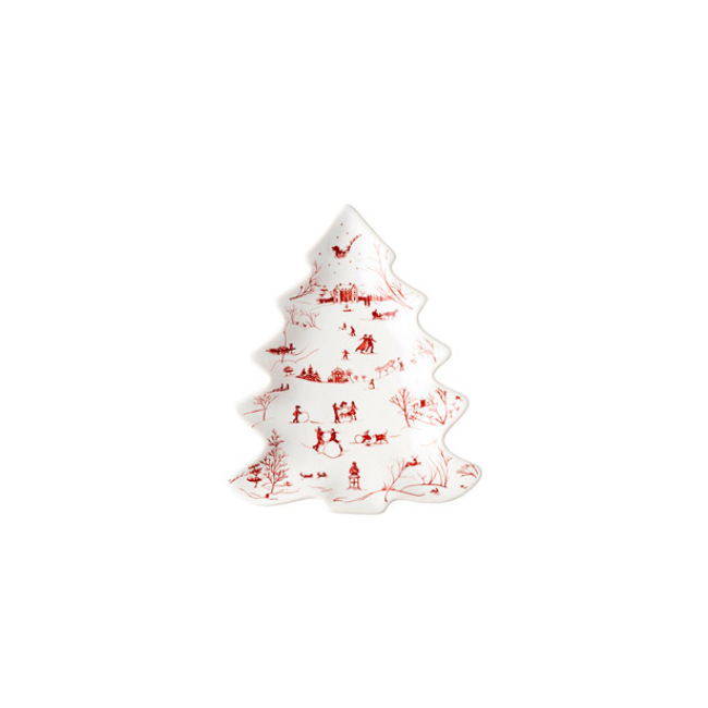 Juliska Country Estate Winter Frolic Ruby Small Tree Tray