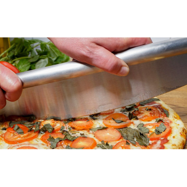 RSVP International Endurance World Class Pizza Cutter in use