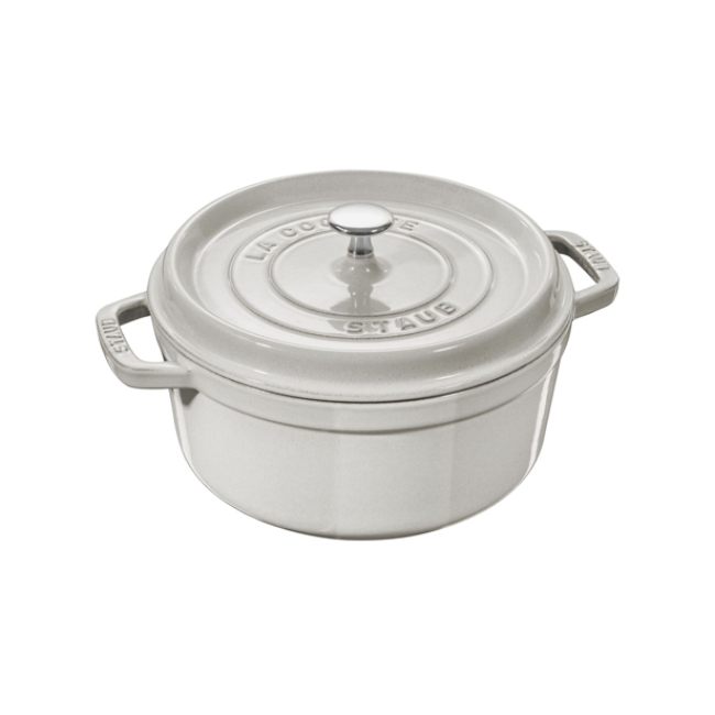 Staub Cast Iron Round 4 Qt Cocotte - Truffle