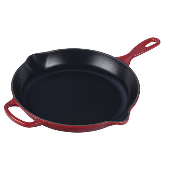 Le Creuset Signature 11.75 Inch Cast Iron Round Skillet | Cerise Red