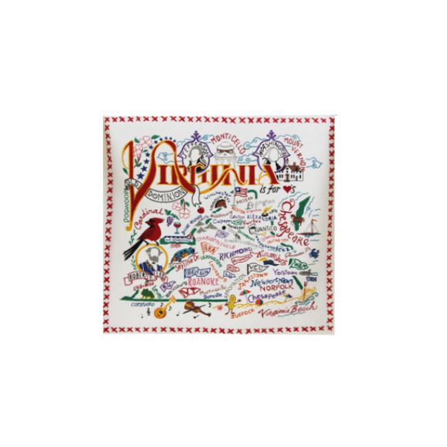 Catstudio State of Virginia Dish Towel 1