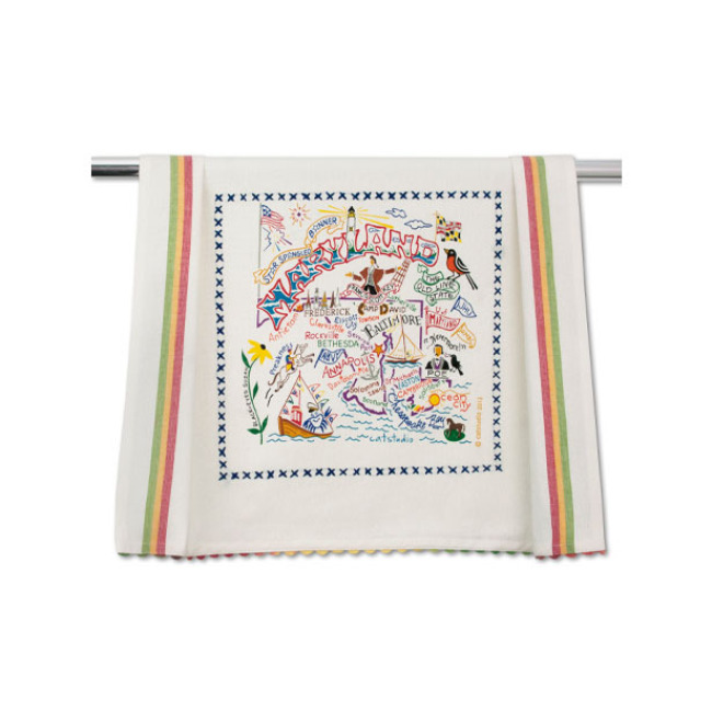 Catstudio State of Maryland Dish Towel