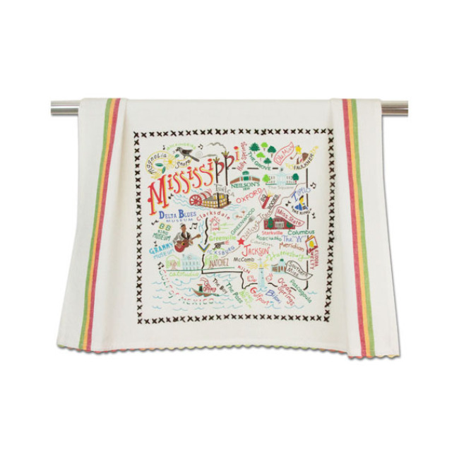 Catstudio State of Mississippi Dish Towel