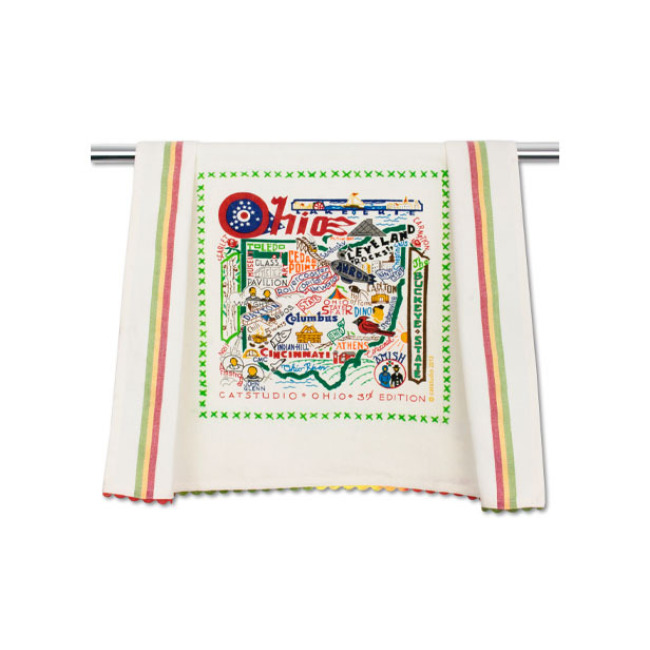 Catstudio State of Ohio Dish Towel