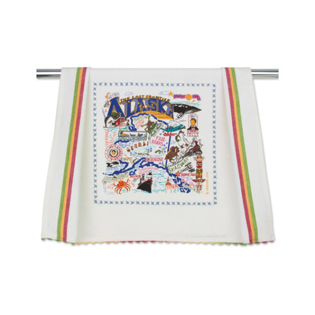 Catstudio State of Alaska Dish Towel