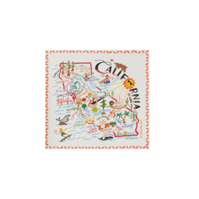 Catstudio State of California Dish Towel 1