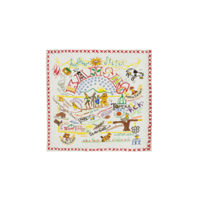 Catstudio State of Kansas Dish Towel 1