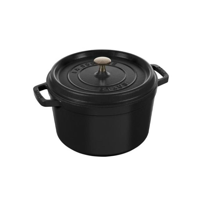 Staub Cast Iron Round 5 Qt., Tall Cocotte - Matte Black