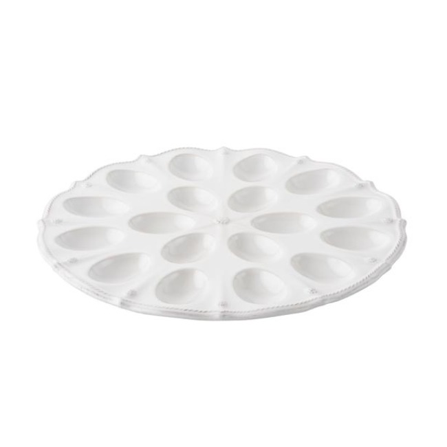 Juliska Berry & Thread Whitewash Deviled Egg Platter