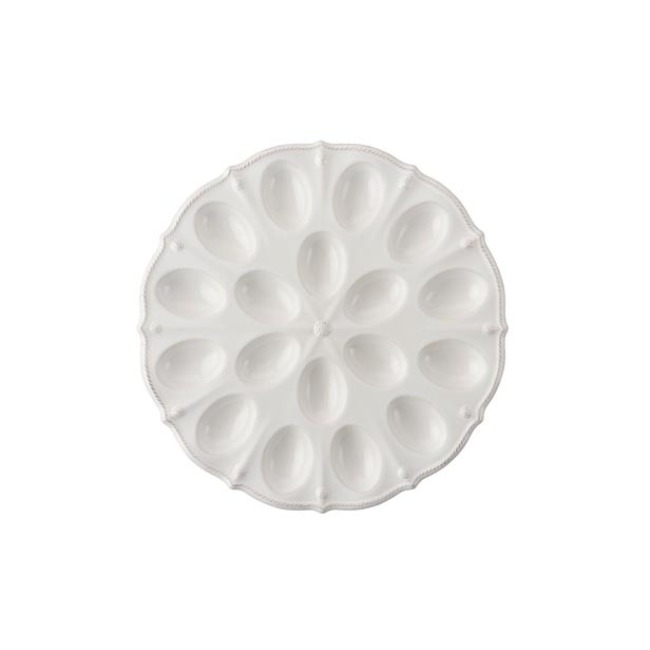 Juliska Berry & Thread Whitewash Deviled Egg Platter 1