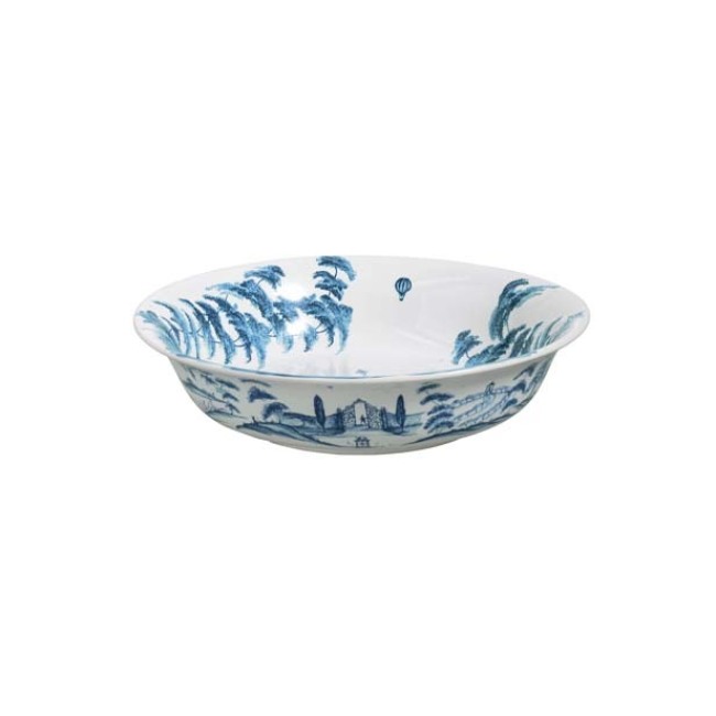 Juliska Country Estate Delft Blue 13-Inch Serving Bowl “Kite Fliers”