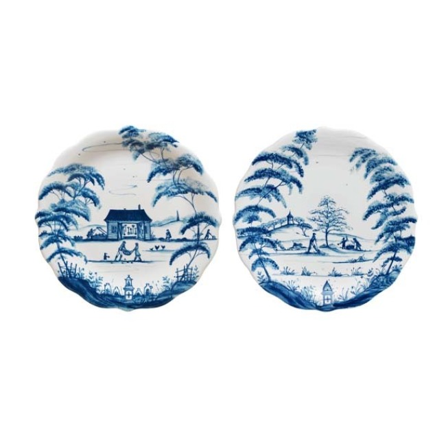 Juliska Country Estate Delft Blue Party Plates, Set of 4 1