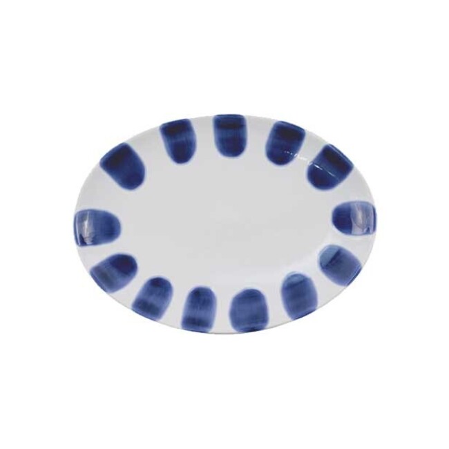 Viva by Vietri Santorini Dot Small Oval Platter