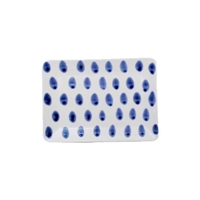 Viva by Vietri Santorini Dot Small Rectangular Platter