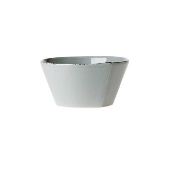 Vietri Lastra Stacking Cereal Bowl - Gray