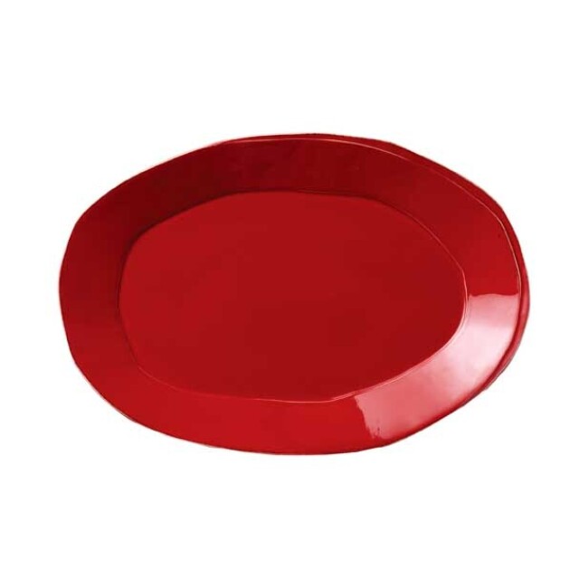 Vietri Lastra Large Oval Platter - Red