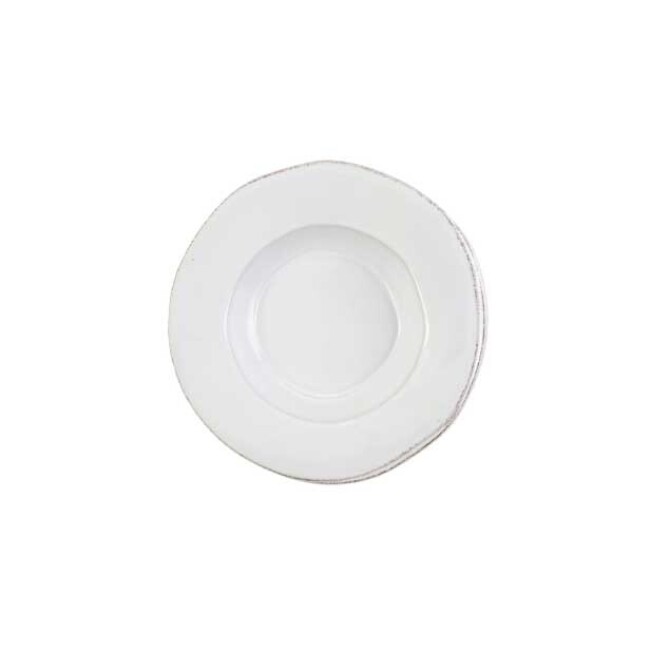 Vietri Lastra White Rimmed Pasta Bowl