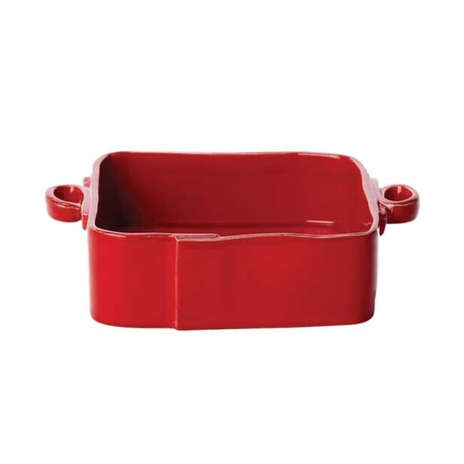 Vietri Lastra Square Baker - Red