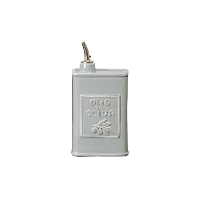 Vietri Lastra Olive Oil Can - Gray