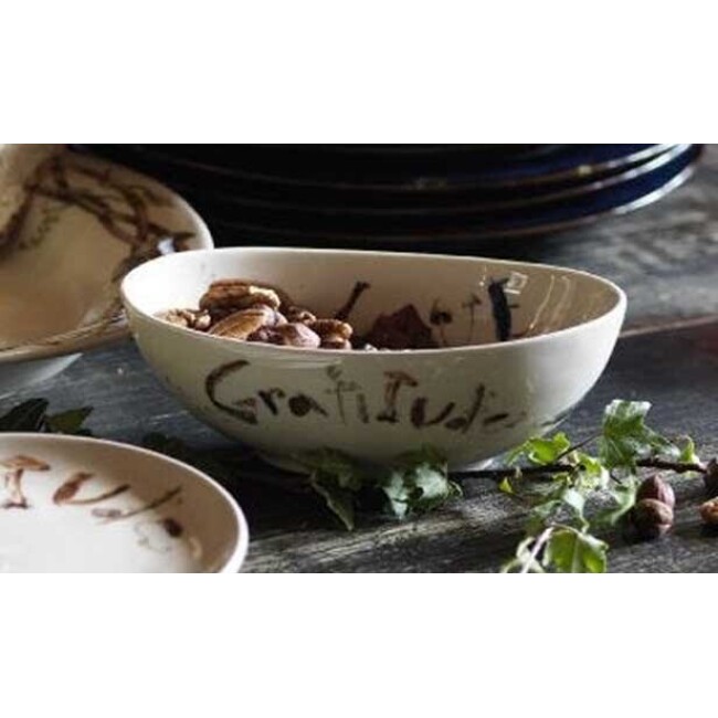 Juliska Forest Walk Oval 7-Inch 'Love and Gratitude' Bowl 3