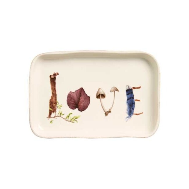 Juliska Forest Walk 7.5-Inch 'Love' Gift Tray