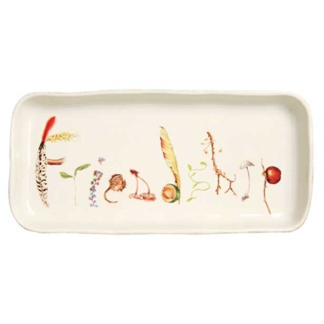 Juliska Forest Walk 10.5-Inch 'Friendship' Gift Tray