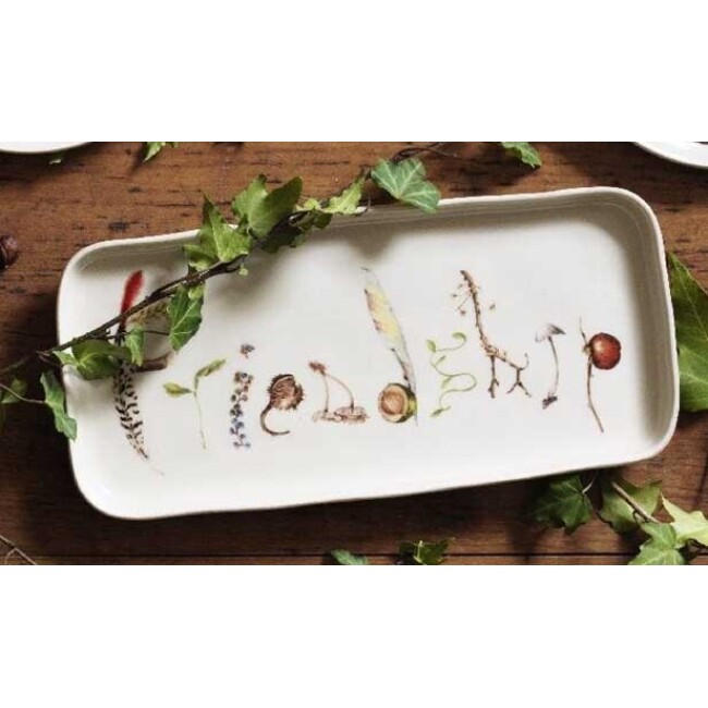 Juliska Forest Walk 10.5-Inch 'Friendship' Gift Tray 1